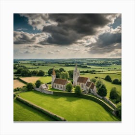 Church In The Countryside 1 Canvas Print