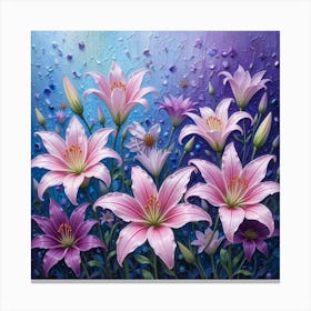 Pink Lilies 2 Canvas Print