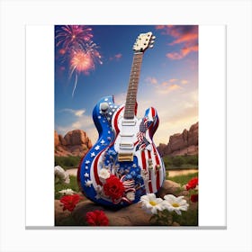 Red, White, and Blues 13 Canvas Print