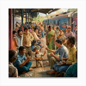 Train Station Canvas Print