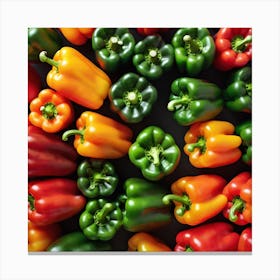 Colorful Peppers 42 Canvas Print