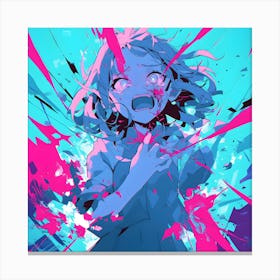 Anime Vibrant Emotions Canvas Print
