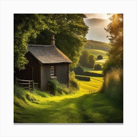 Cottage In The Countryside 1 Canvas Print