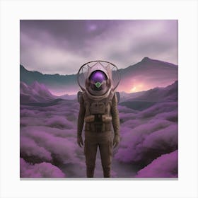 Alien on world Canvas Print