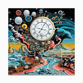 Clock Of The Universe 1 Canvas Print