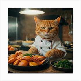 Chef Cat 2 Canvas Print