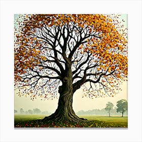 Abstract Tree Art Canvas Print