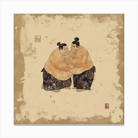 Sumo Wrestling 8 Canvas Print