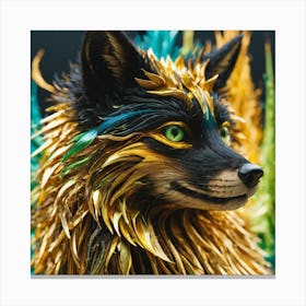 gold fox Canvas Print
