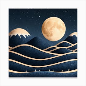 Moon In The Sky Canvas Print