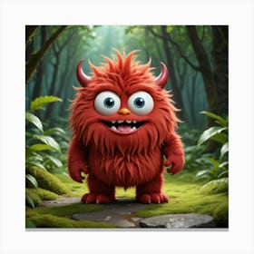 Monster In The Woods 1 Canvas Print