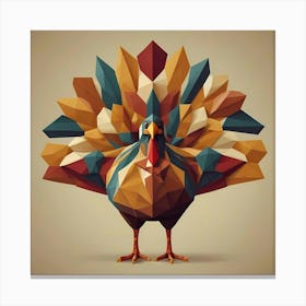 Polygonal Turkey Canvas Print