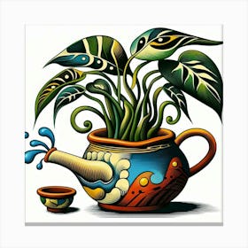 Watering Pot Canvas Print