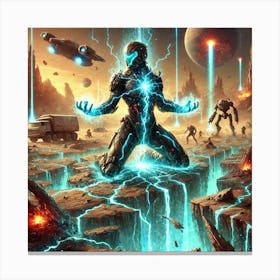 Nova Icarus Martian Seismic Powers Sci Fi Canvas Print