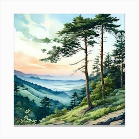 Smoky Mountains Canvas Print