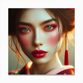 Creative Geisha Artwork 36 Canvas Print