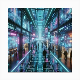 Futuristic City 24 Canvas Print