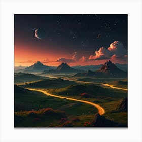 Landscape Painting 2 Canvas Print