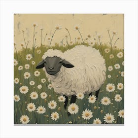 Sheep Fairycore Painting 8 Canvas Print