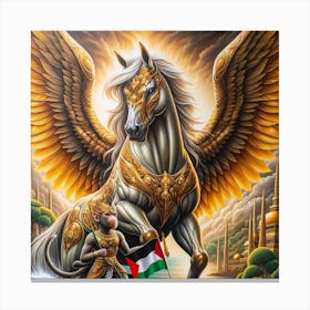 Eagle Of Palestine Canvas Print