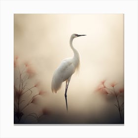 High End Poster Crane Chinese Canvas Print