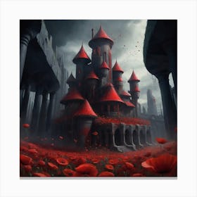 Albedobase Xl In A Poppy World Every Item Is Red Best Creation 1 Canvas Print