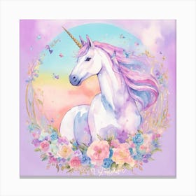 Unicorn Painting Canvas Print