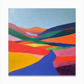 Colourful Abstract Cairngorms National Park Scotland 1 Canvas Print