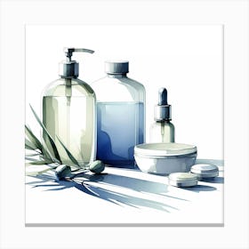 Beauty Products Canvas Print