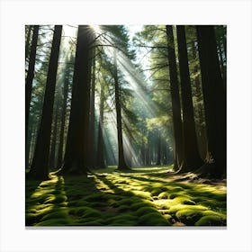 Mossy Forest 8 Canvas Print