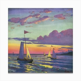 Little Spooners Or Sunset 1 Canvas Print