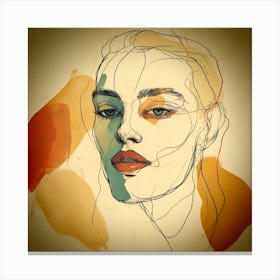 Portrait Of A Woman 12 Canvas Print