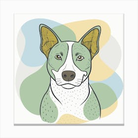 Illustration of a dog Canvas Print