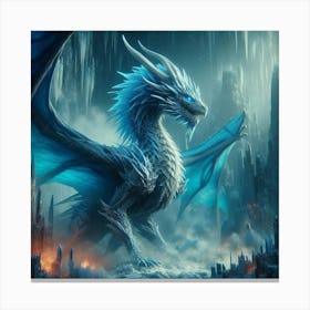 Blue Dragon Canvas Print