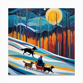 Sled Dogs 1 Canvas Print