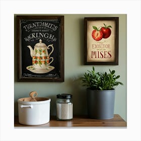 Chalkboard Wall Art Canvas Print