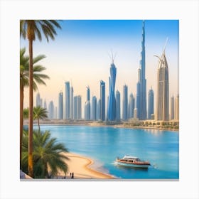 Dubai Skyline: The Jewel of the Desert Canvas Print