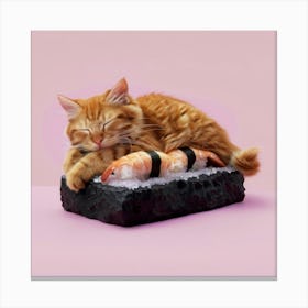 Sushi Cat Canvas Print