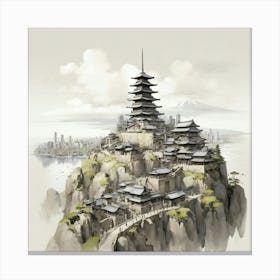 Japanese Temple Canvas Print