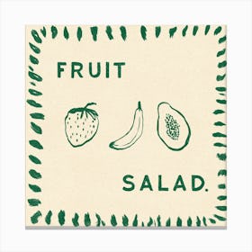 Fruit Salad Square  Canvas Print