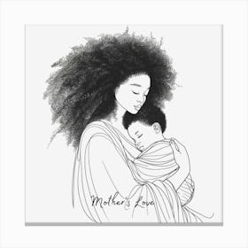 Mother's Love ( Mother and Child) Canvas Print