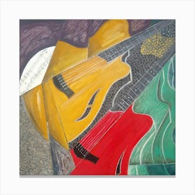 Guitars & Music Canvas Print