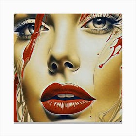 Blood Splatter Canvas Print