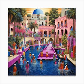 Fountains Of The Medina Canvas Print