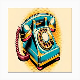 Retro Telephone Canvas Print