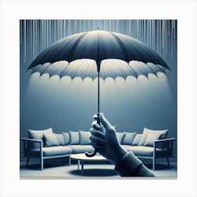 Umbrella Stock Videos & Royalty-Free Footage Canvas Print