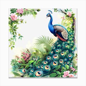 Peacock 2 Canvas Print