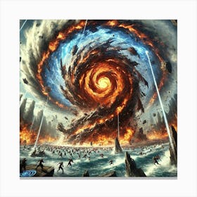 Elemental Convergence Array Elemental Tempest 1 Canvas Print