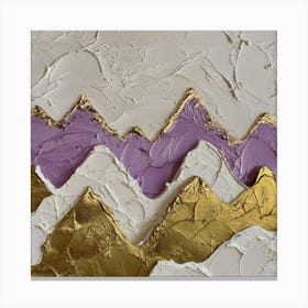 Gold And Purple Mountains Canvas Print