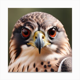 Photo Photo Majestic Falcon Staring With Sharp Talons In Focus 3 Canvas Print